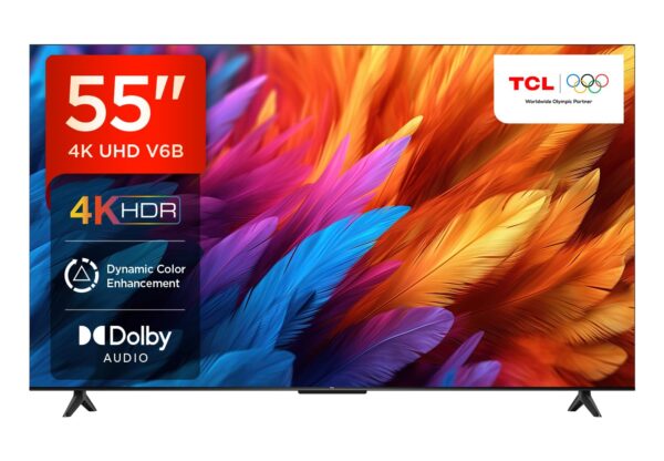 TCL 139 cm (55 inches) Metallic Bezel-Less Series 4K Ultra HD Smart LED Google TV 55V6B (Black) - Image 2