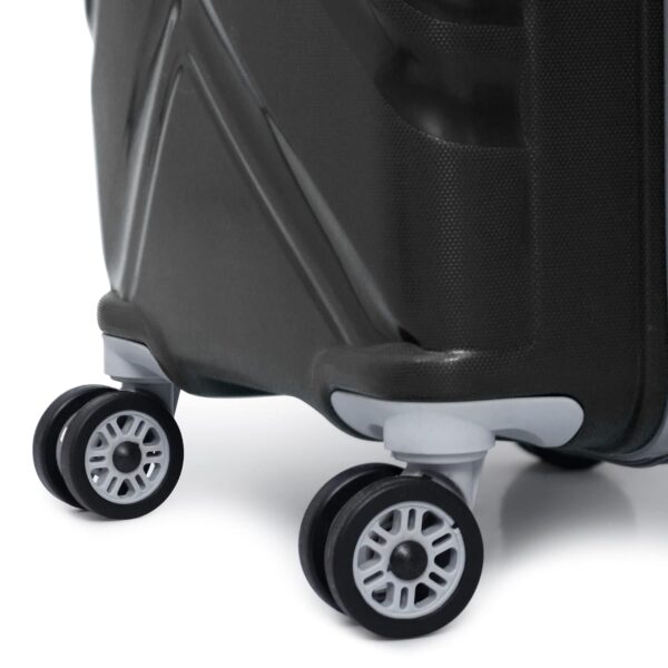 Trumpkin Small Suitcase/Cabin-Luggage / 20" inch/Size 55 cm/Hard-Sided Polypropylene Luggage Trolley Bag/Model-X / 360 Rotating / 8 Wheels (Jet Black, Small) - Image 5
