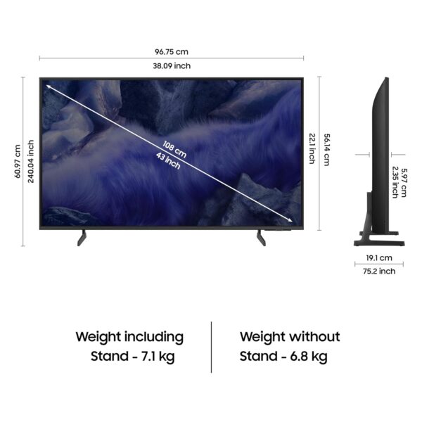 Samsung 108 cm (43 inches) Vision AI 4K Ultra HD Smart QLED TV QA43QEF1AULXL - Image 6
