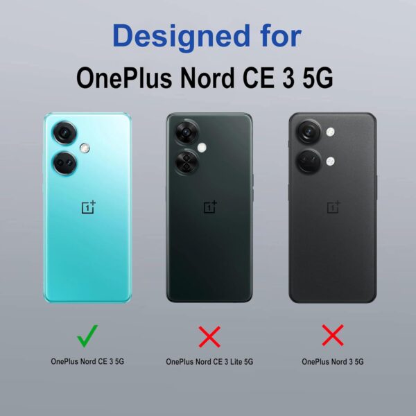 amazon basics Back Case Cover for OnePlus Nord CE 3 5G (TPU + PC_Translucent Purple) - Image 3