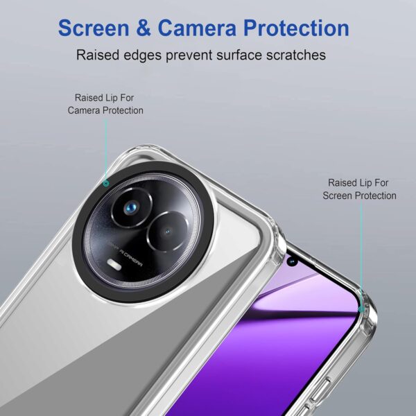 amazon basics Back Case Cover for Realme 11 5G (TPU + PC_Transparent) - Image 5