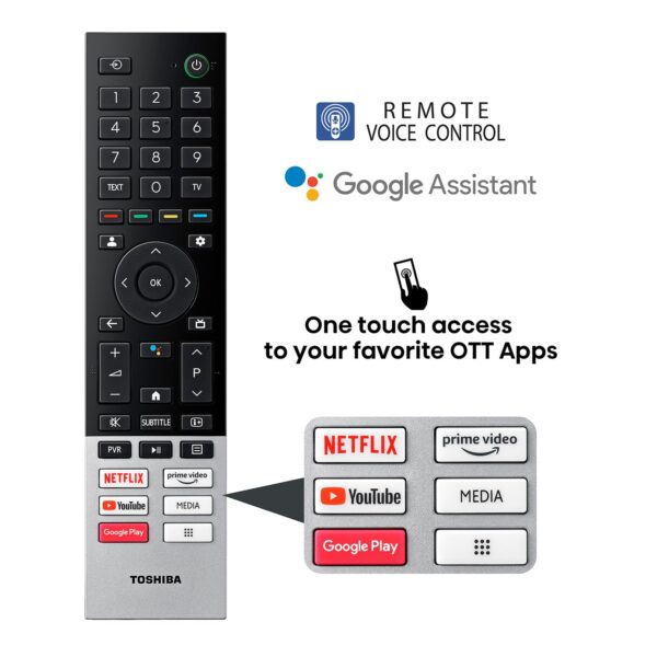 TOSHIBA 139 cm (55 inches) M550NP Series 4K Ultra HD Smart QLED Google TV 55M550NP - Image 8