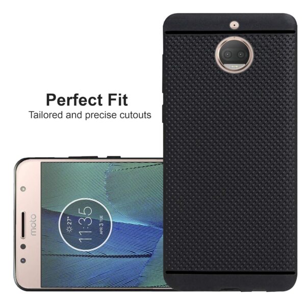 Amazon Brand - Solimo Back Cover for Moto G5s Plus (Rubber | Black | Dotted) - Image 5