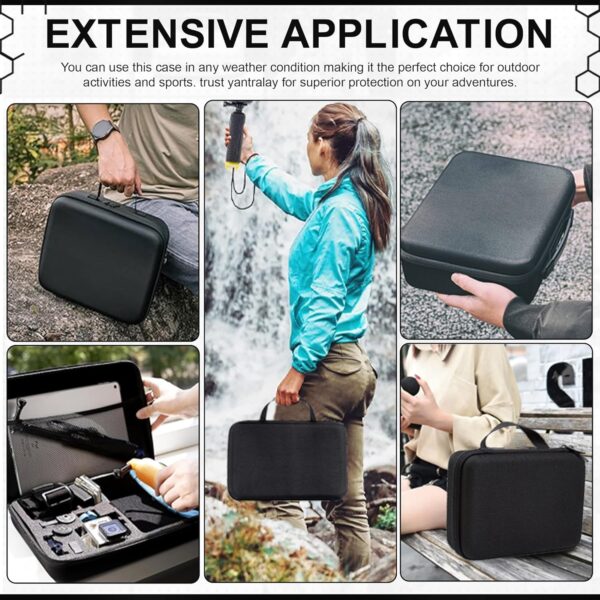 Yantralay Carrying Case for Accessories Compatible with Go Pro Hero 12/11/10/9/ 8/7/6/5, SJCAM, EKEN & All Other Action Cameras - Image 7