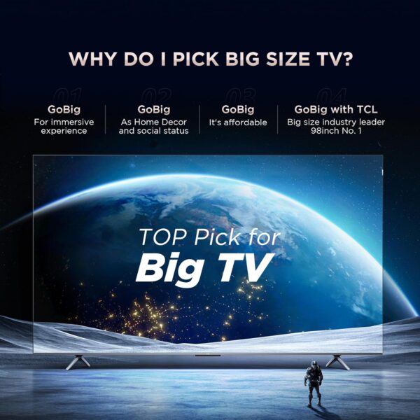 TCL 139 cm (55 inches) Metallic Bezel-Less Series 4K Ultra HD Smart LED Google TV 55V6B (Black) - Image 10