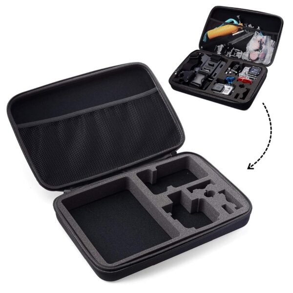 Yantralay Carrying Case for Accessories Compatible with Go Pro Hero 12/11/10/9/ 8/7/6/5, SJCAM, EKEN & All Other Action Cameras - Image 2