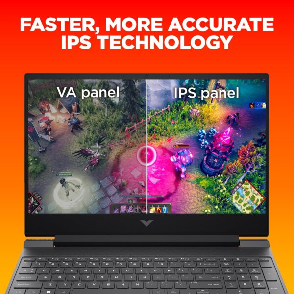 HP Victus, 13th Gen Intel Core i5-13420H, 6GB RTX 4050 Gaming Laptop (16GB DDR4, 512GB SSD) 144Hz, IPS, 15.6"/39.6cm, Flicker-Free, Win 11, Office 21, Mica Silver, 2.29kg, Enhanced Cooling, fa1319TX - Image 8