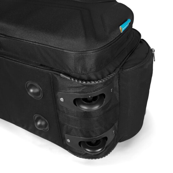 M MEDLER Voltage Nylon 55 litres Waterproof Strolley Duffle Bag- 2 Wheels - Luggage Bag - (Black) - Image 5