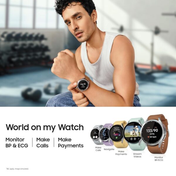 Samsung Galaxy Watch6 Classic LTE (43mm, Black, Compatible with Android only) | Introducing BP & ECG Features - Image 8