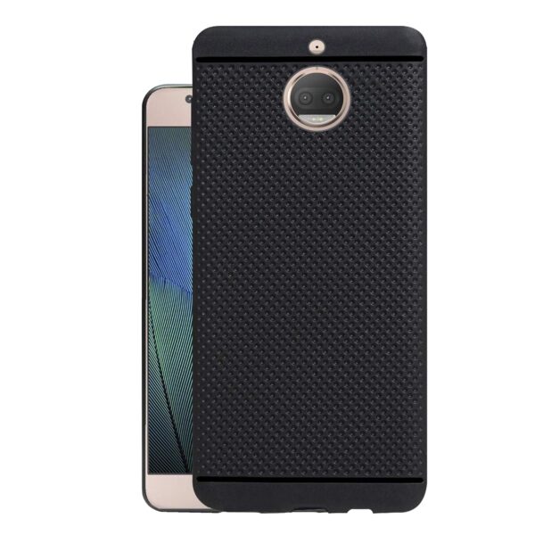 Amazon Brand - Solimo Back Cover for Moto G5s Plus (Rubber | Black | Dotted) - Image 2