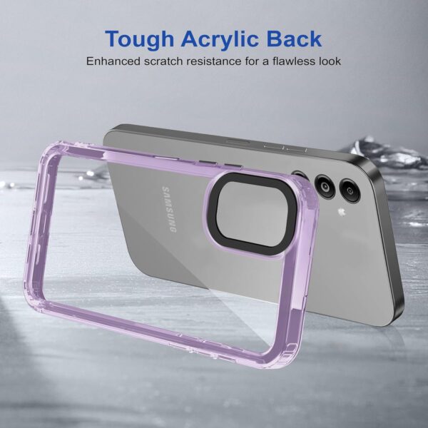 amazon basics Back Case Cover for Samsung Galaxy M14 5G (TPU + PC_Space-Purple) - Image 6