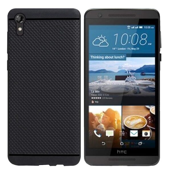 Amazon Brand - Solimo Back Cover for HTC Desire (Rubber | Black | Dotted) - Image 6