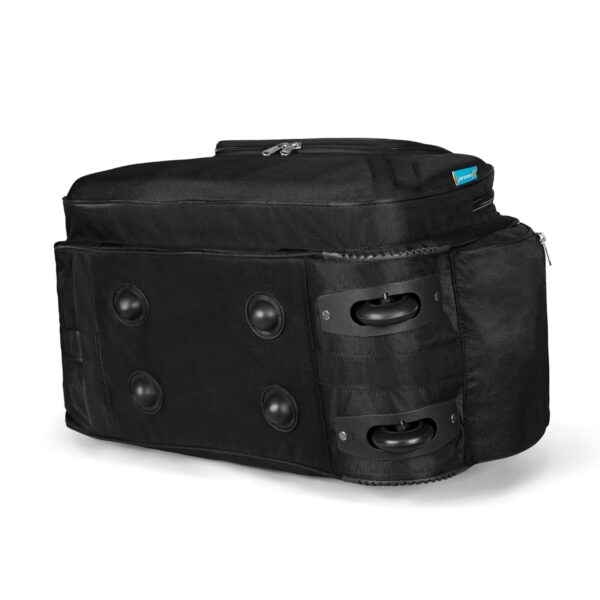 M MEDLER Voltage Nylon 55 litres Waterproof Strolley Duffle Bag- 2 Wheels - Luggage Bag - (Black) - Image 7