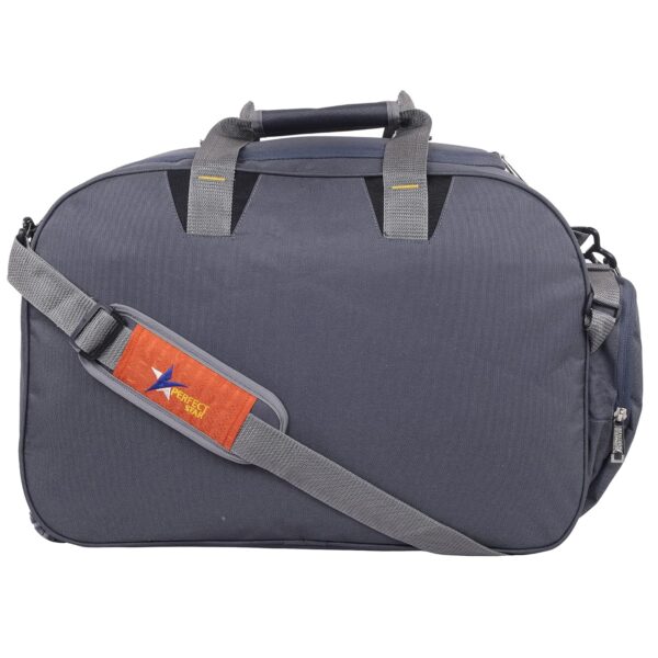 70 Litre Travel Duffle Bags for Luggage Bags for Travelling Bag Men and Women for Light Weight Trolley Polyester Soft Material Water Resistant with 2 Wheels (Grey Orange) - Image 5