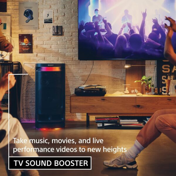 Sony SRS-XV900 X-Series Wireless Portable-Bluetooth Party-Speaker with 25 Hour-Battery, Built in Handle and Wheels (Omni Directional Sound and Light, USB, BT) - Image 6