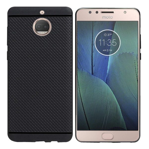 Amazon Brand - Solimo Back Cover for Moto G5s Plus (Rubber | Black | Dotted) - Image 3