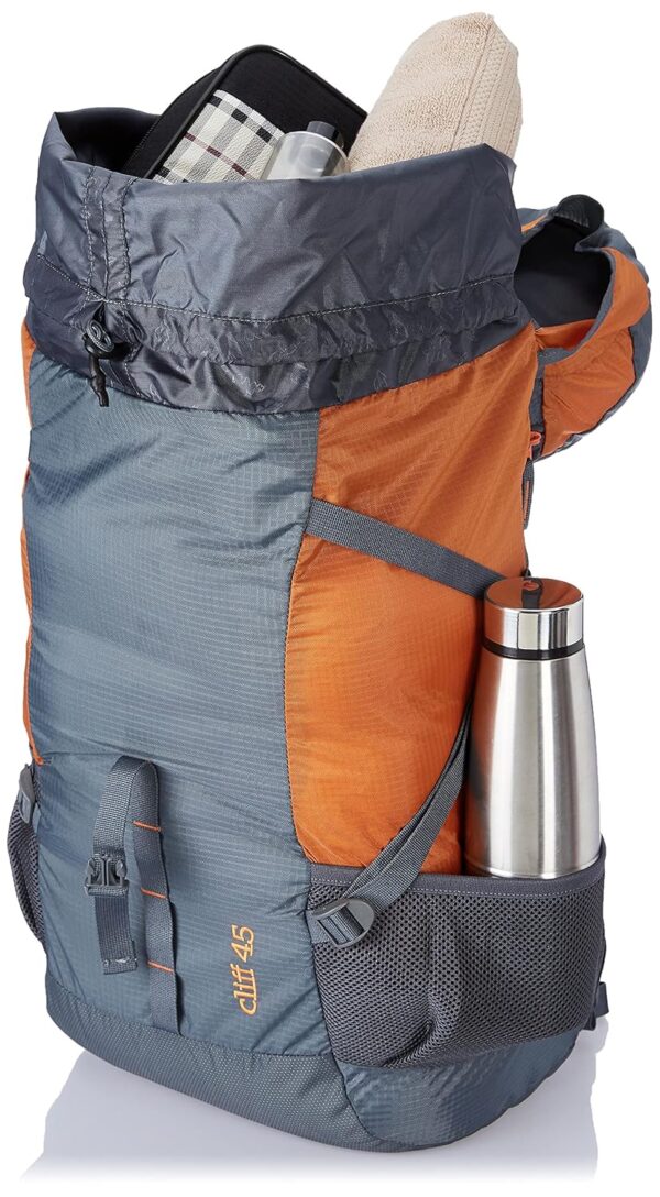 Wildcraft 45 Ltrs Grey and Orange Rucksack - Image 3