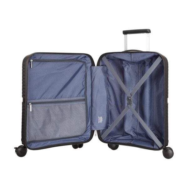 American Tourister AIRCONIC2.0 SP 55 cm Small Cabin Front Opening Polypropylene (PP) Hard 8 Wheels Spinner Luggage/Suitcase/Trolley Bag for Travel (Black) - Image 8