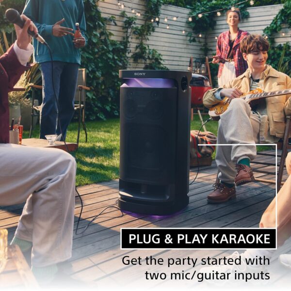 Sony SRS-XV900 X-Series Wireless Portable-Bluetooth Party-Speaker with 25 Hour-Battery, Built in Handle and Wheels (Omni Directional Sound and Light, USB, BT) - Image 8