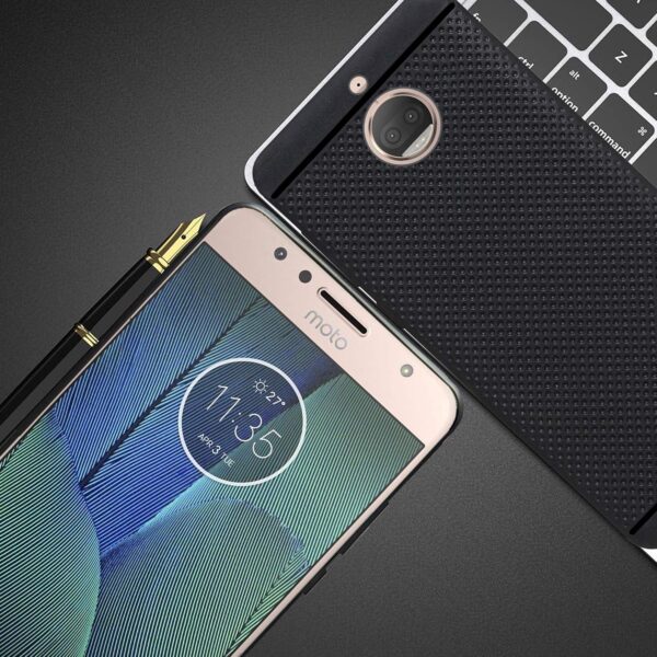 Amazon Brand - Solimo Back Cover for Moto G5s Plus (Rubber | Black | Dotted) - Image 6
