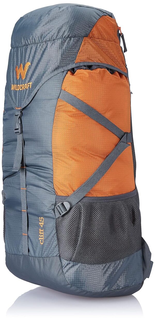 Wildcraft 45 Ltrs Grey and Orange Rucksack - Image 5