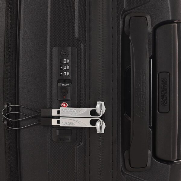 American Tourister AIRCONIC2.0 SP 55 cm Small Cabin Front Opening Polypropylene (PP) Hard 8 Wheels Spinner Luggage/Suitcase/Trolley Bag for Travel (Black) - Image 10